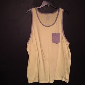 Neon Yellow American Eagle Tank Top